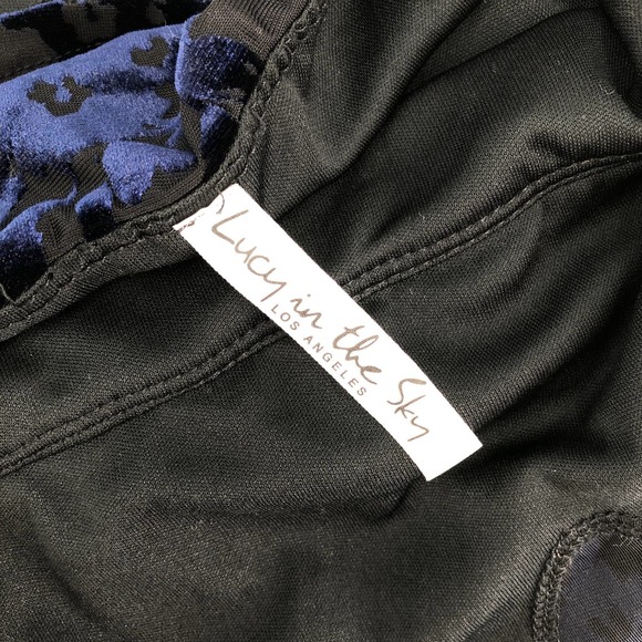 Lucy in the Sky Womens Size Small Burnout Velvet Floral Body-Con Mini Dress - Picture 6 of 7